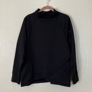 Xersion Black Mock Neck Activewear Sweatshirt, 1X